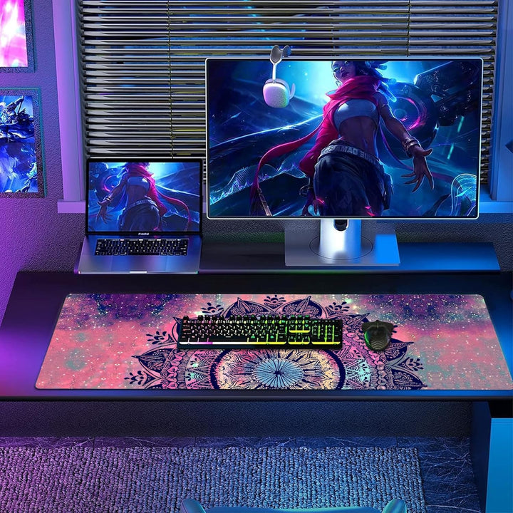 Gaming Mauspad XL,800 x 400 mm,Spritzwassergeschütztes Premium-Gaming-Mauspad,Verbessert Präzision u