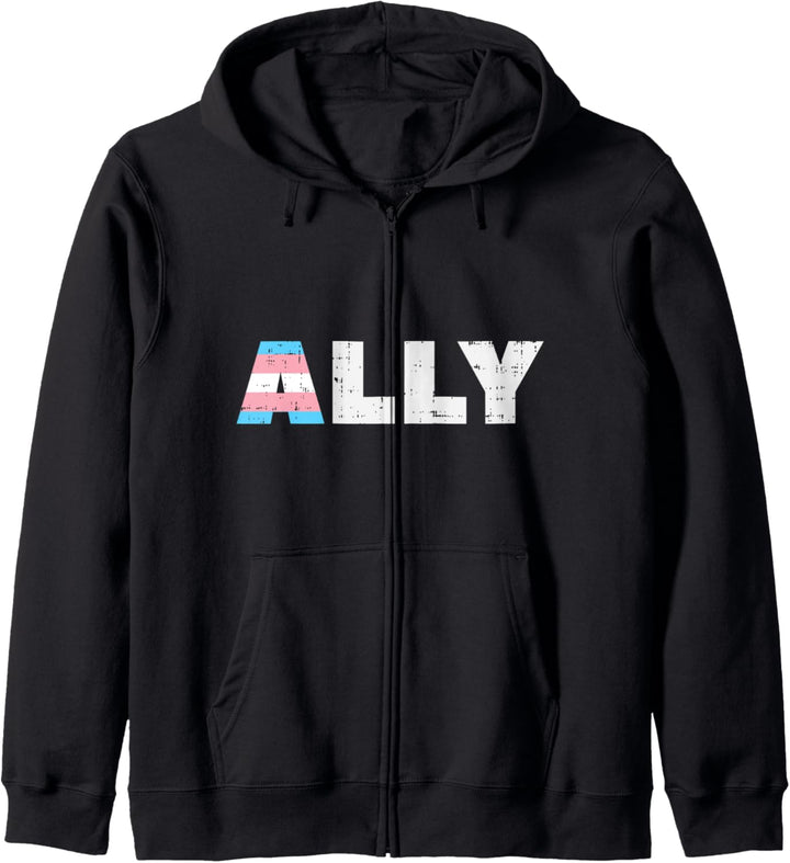 Ally Transgender Transsexual Trans Pride Flag LGBT Men Women Kapuzenjacke