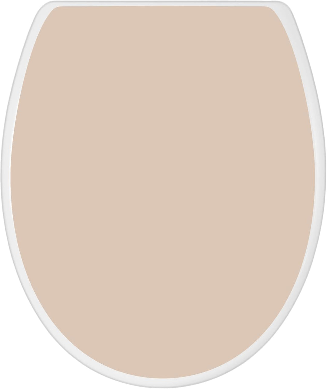 banjado Toilettendeckel mit Absenkautomatik 44,5x37cm - Soft Close Toilettensitz - WC Sitz mit Absen