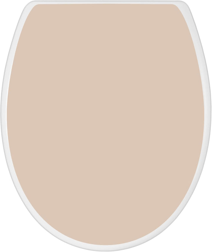 banjado Toilettendeckel mit Absenkautomatik 44,5x37cm - Soft Close Toilettensitz - WC Sitz mit Absen