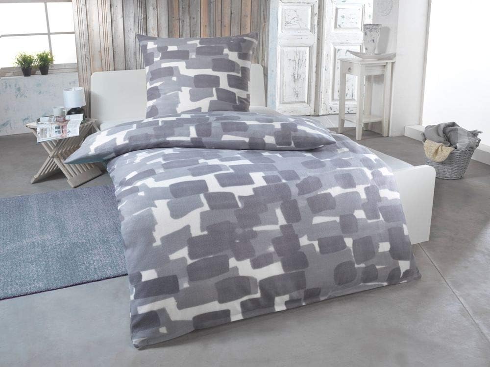 DreamHome Warme Winter Microfaser Thermo Fleece Bettwäsche 135x200 155x220 200x200 Moderne, Grösse:2