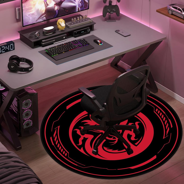 Bodenschutzmatte Gaming Bürostuhl Stuhlmatten für Teppiche mit niedrigem Flor und Hartholzböden, 120