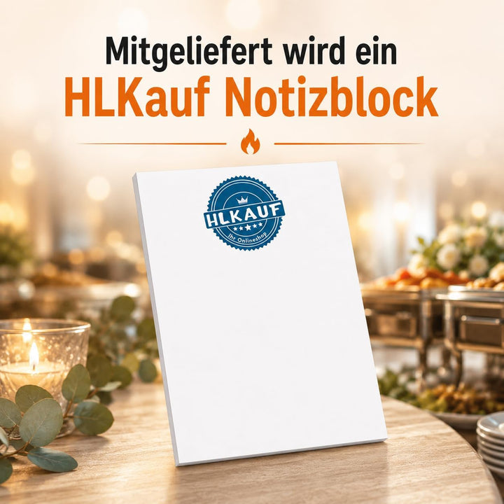 HLKauf M.Professional Brennpaste für Chafing Dish Speisenwärmer - Brenndauer ±3 Stunden - geruchlose