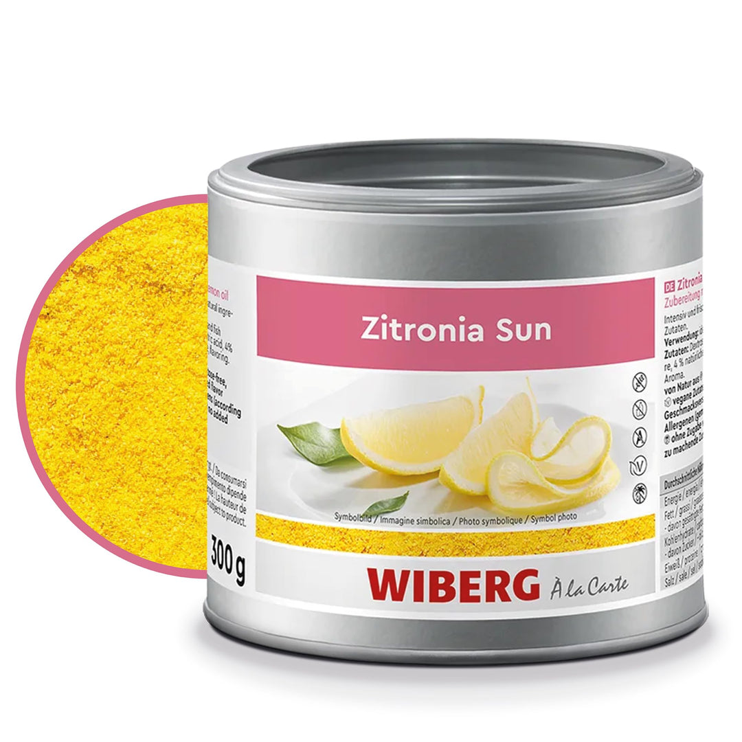 WIBERG Zitronia Sun – Zubereitung mit natürlichem Zitronenöl – Intensiver Geschmack von Zitronen für