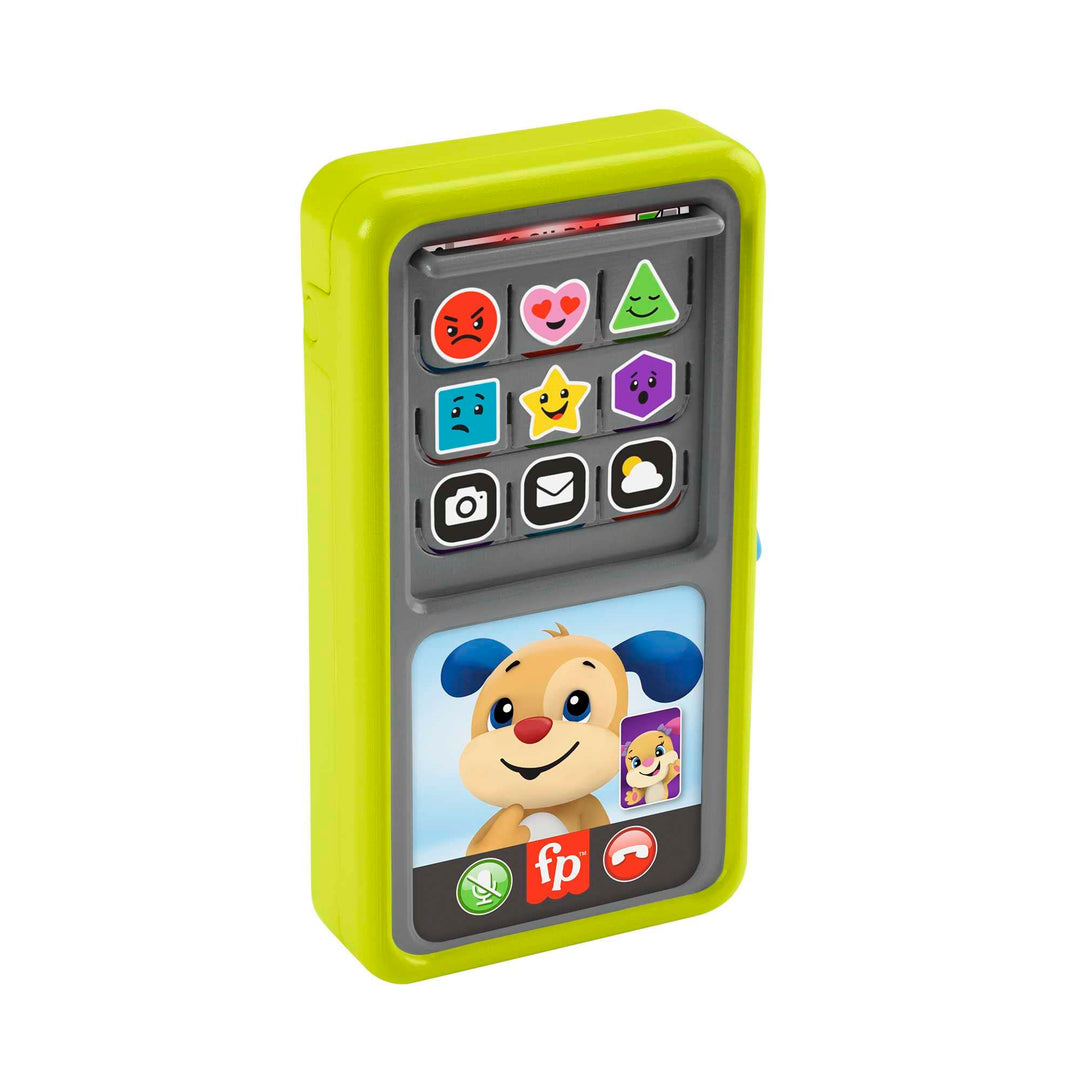 Fisher-Price Lernspass 2-in-1 Smartphone - Spielzeugtelefon mit Lichtern und 75+ Liedern, Version: E