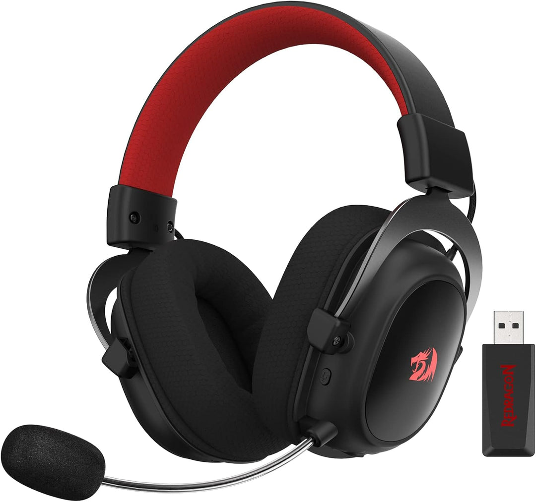 Redragon H510 Zeus-X RGB Kabelloses Gaming-Headset – 7.1 Surround Sound – 53 mm Audio-Treiber-Ohrpol