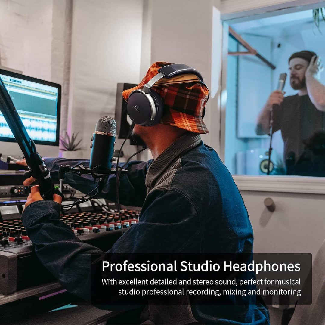 SoundMAGIC HP1000 Wired Over-Ear Headphones, HiFi Stereo Professional Premium Headphones, Noise Isol