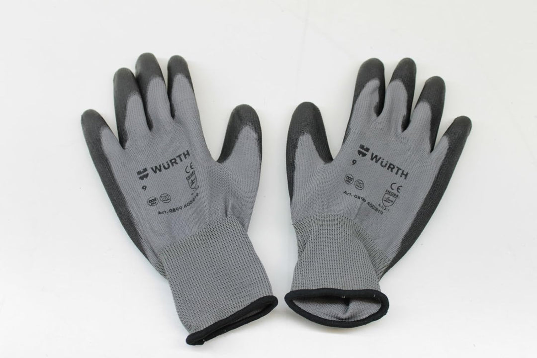 Würth Montagehandschuhe 12 Paar Gr. 9 Economy Mechaniker Arbeitshandschuhe Bauhandschuh Nylonhandsch