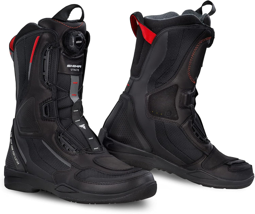 SHIMA STRATO Motorradstiefel Herren und Damen - Motorrad Wasserdicht Stiefel Tourenstiefel Schuhe Mä