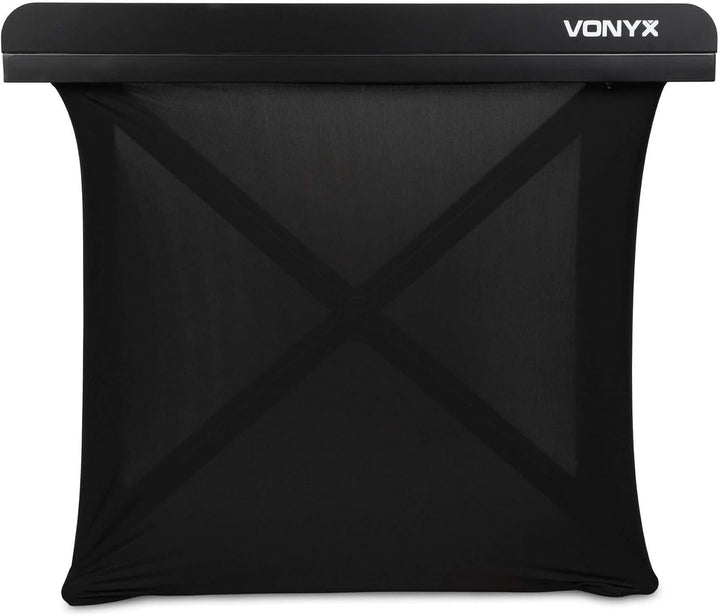 Vonyx DBE100 - Mobiler DJ Tisch, 1 Meter, Höhenverstellbarer Stehtisch, 20kg Belastbar, DJ Pult mit