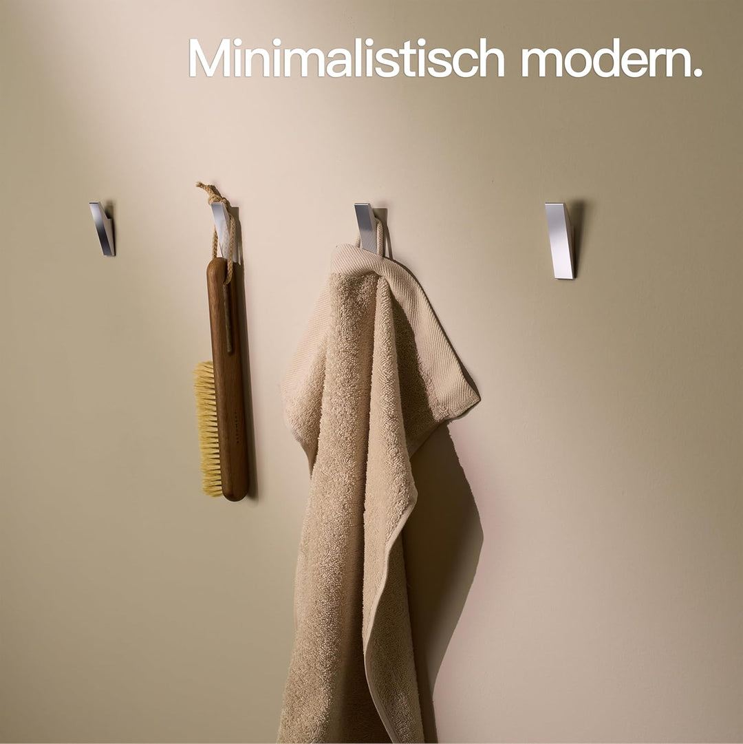 Designfabrik Hamburg Klebehaken extra stark | Haken selbstklebend | Wandhaken | Handtuchhalter ohne