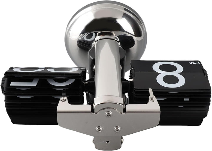 Cocoarm Digitale Flip-Down-Uhr, Retro minimalistische mechanische Auto-Flip-Uhr, Edelstahl, grosse Z