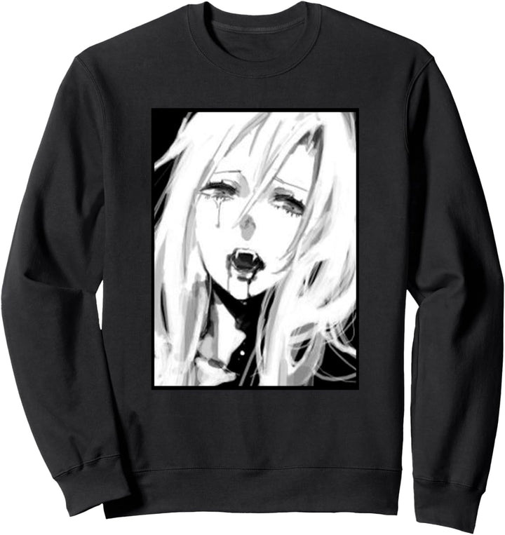 Nu Goth Sad Boy Anime Hemd Senpai Sweatshirt