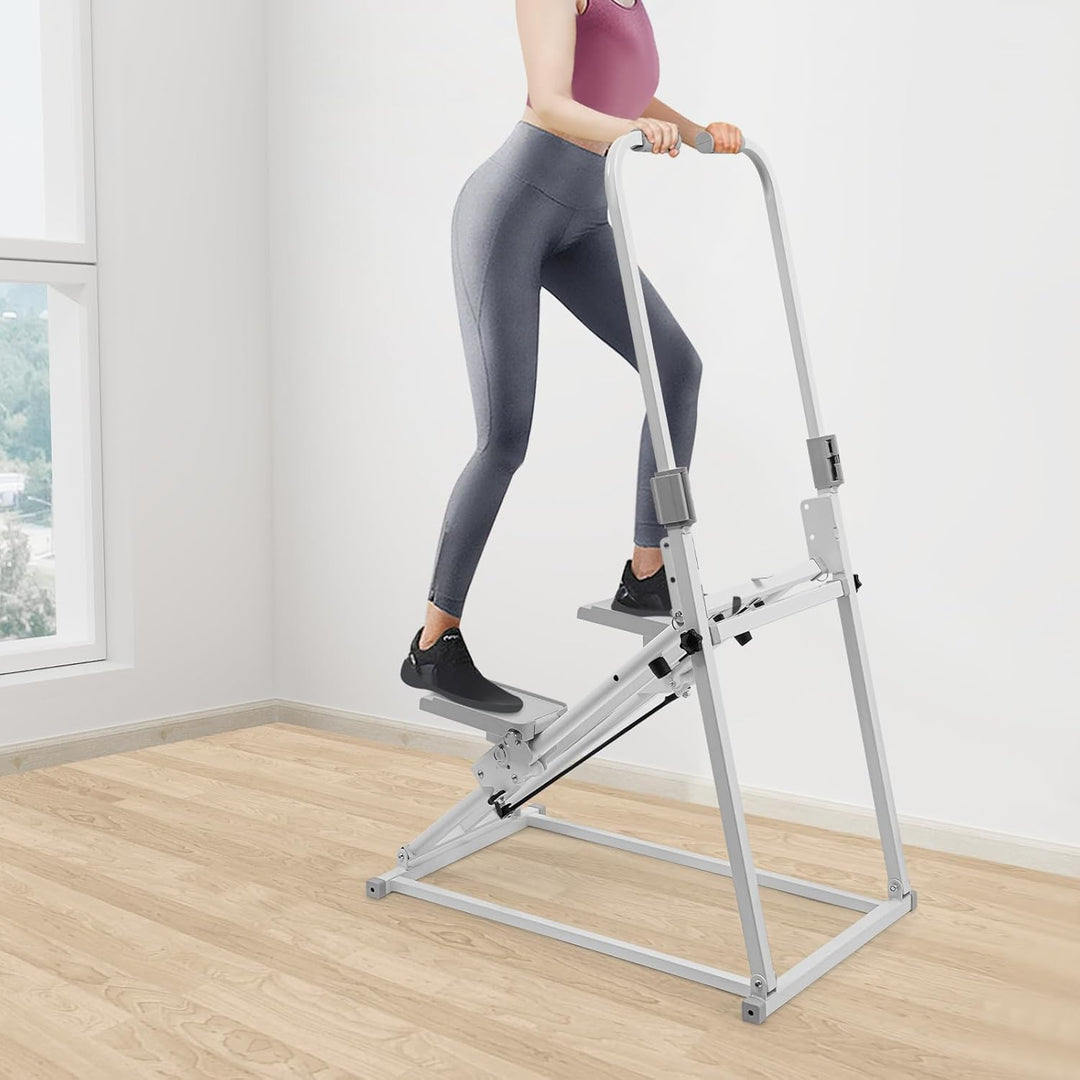 Treppenstepper Klappbar, Vertikaler Klettergerät 100kg Belastbarkeit, Stufen Stepper Heimtrainer für