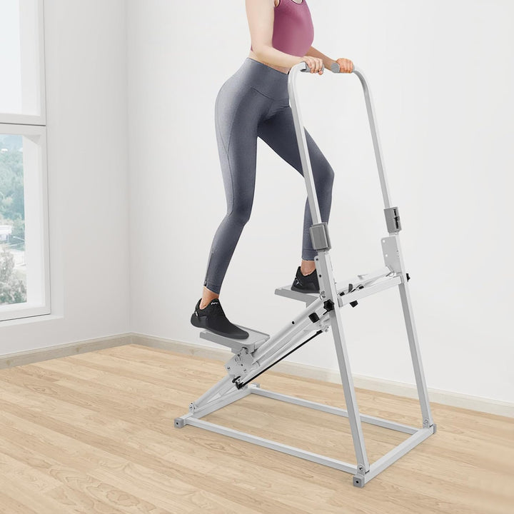 Treppenstepper Klappbar, Vertikaler Klettergerät 100kg Belastbarkeit, Stufen Stepper Heimtrainer für