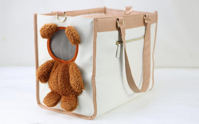 Hundetasche Transporttasche Luxus Teddy-Optik