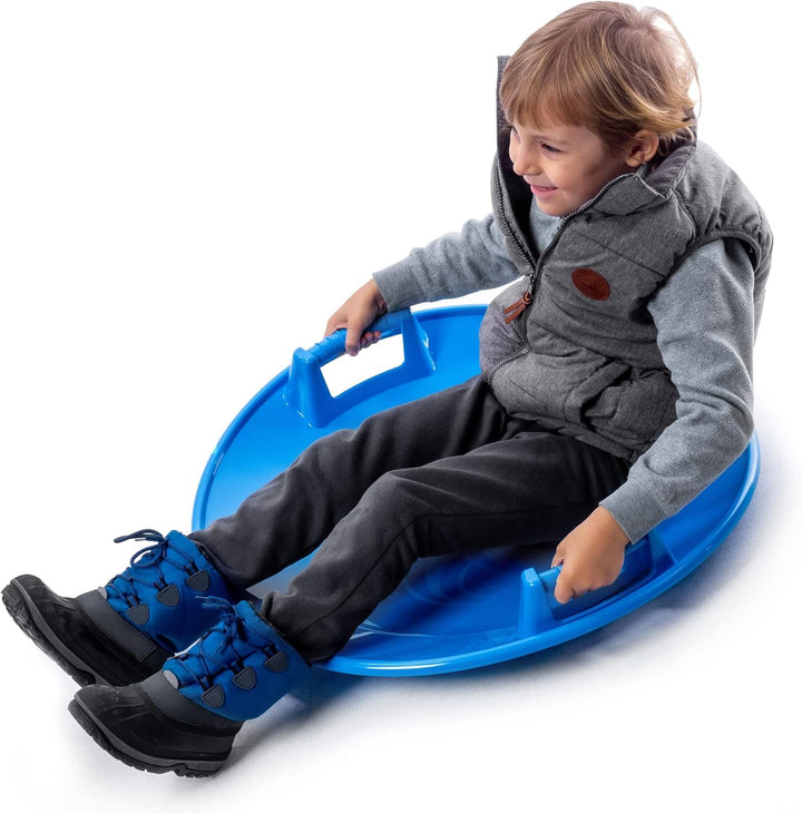 KADAX Runder Poporutscher ø 65 cm für Kinder & Erwachsene, grosser Tellerrutscher aus Kunststoff, Ru