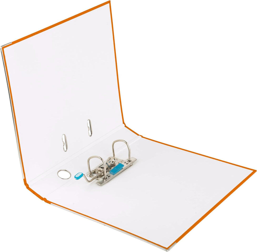 Elba Ordner A4, Smart Pro, 5 cm schmal, Kunststoff aussen, orange, 10 Stück, orange