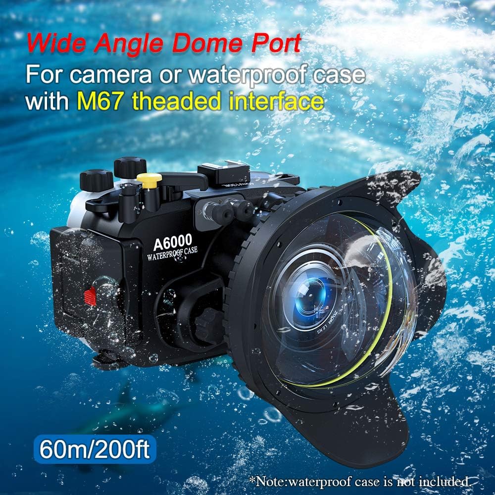Sea Frogs 67mm Kuppelhafen Dome Port Objektivzubehör für wasserdichtes Unterwassergehäuse