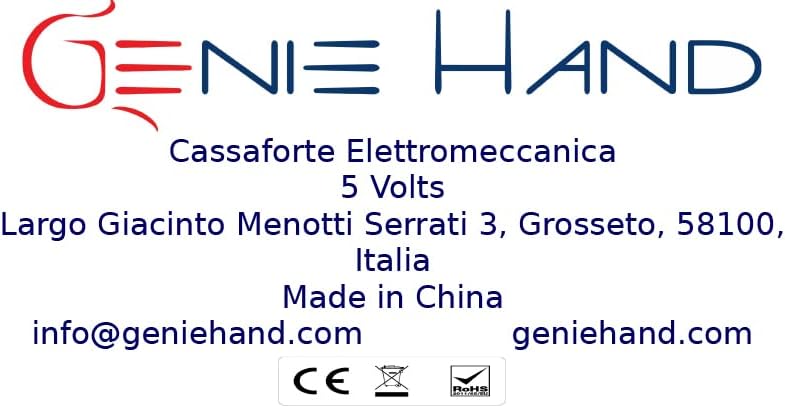 Genie Hand – Elektronischer Wandtresor Mit Einwurfschlitz – B-Klasse-Schloss – Anti-Bounce-Technolog