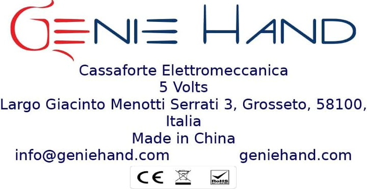 Genie Hand – Elektronischer Wandtresor Mit Einwurfschlitz – B-Klasse-Schloss – Anti-Bounce-Technolog