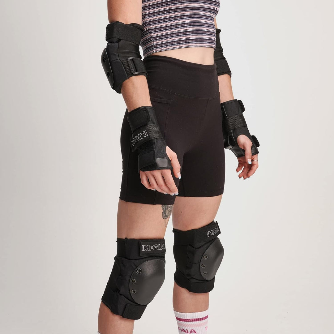 Impala Skate – Schutzausrüstung für Rollerskate und Skateboard XL Schwarz, XL Schwarz