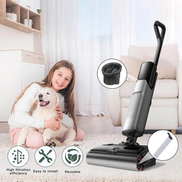 Bürstenrolle und Filter Zubehör für Mova X4 Pro/X4 Plus Nass- und Trockensauger Ersatzteile, 2 Bürst