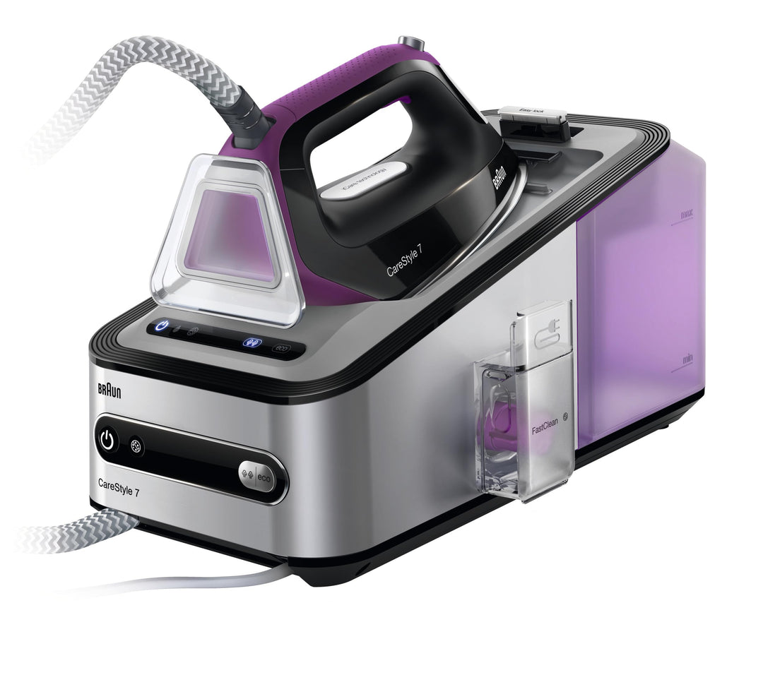 Braun CareStyle 7 IS 7144 Dampfbügelstation | 2.400 Watt | 7 bar | Dampfstoss: 450 g/min | abnehmbar