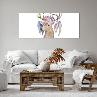 Wandbilder Dekoration Wohnzimmer Lieber Kopf hipster illustration Panorama Bilder auf Leinwand 120x5