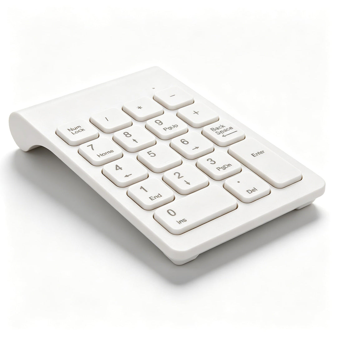 Dilwe Bewinner1 Digitaltastatur, kabelloser Nummernblock 2,4 G, tragbares Tastaturzubehör für Laptop