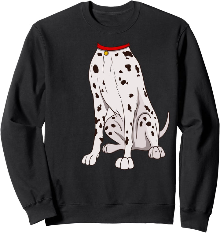 Dalmatiner Kostüm T-Shirt für Halloween Hund Tier Cosplay Sweatshirt