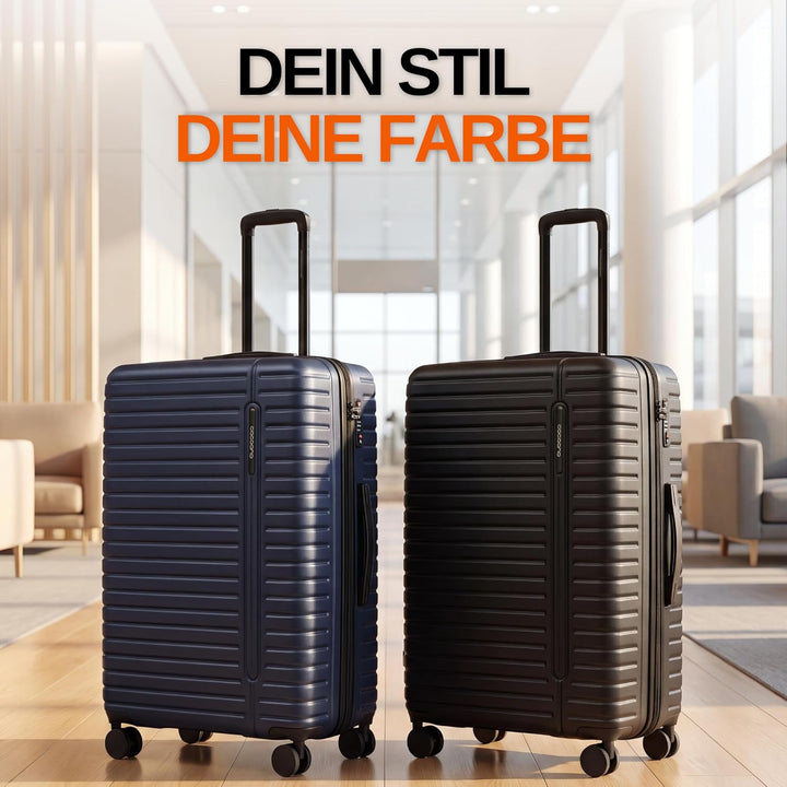 Cocoono Hartschalenkoffer XL Gross - 100L Volumen erweiterbar auf 117L - 158cm Gurtmass - 8 Rollen 3