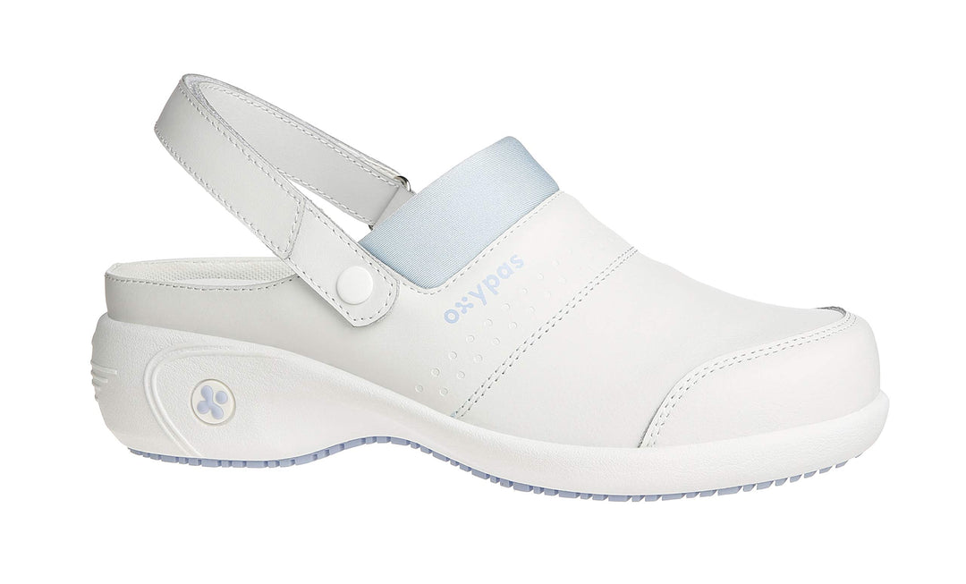 Oxypas Arbetsschuhe aus Leder - SANDY - Sicherheitsclog für Damen, rutschfeste und Bequeme Schuhe id