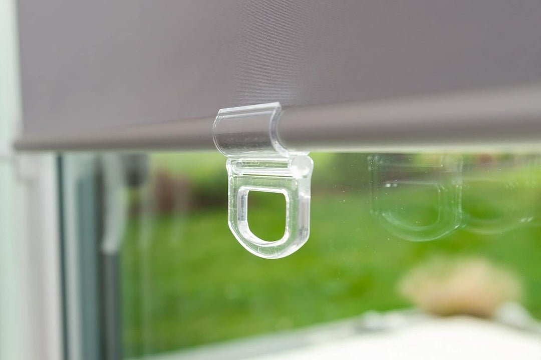 K-home Verdunklungsrollo/Springrollo, Grau, 115 cm x 150 cm (B x L) Grau 115 x 150 cm, Grau 115 x 15