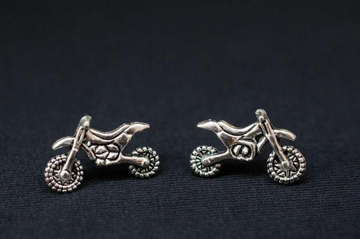 Miniblings Motocross Motorrad Ohrstecker Stecker Ohrringe Enduro Motorräder - Handmade Modeschmuck I