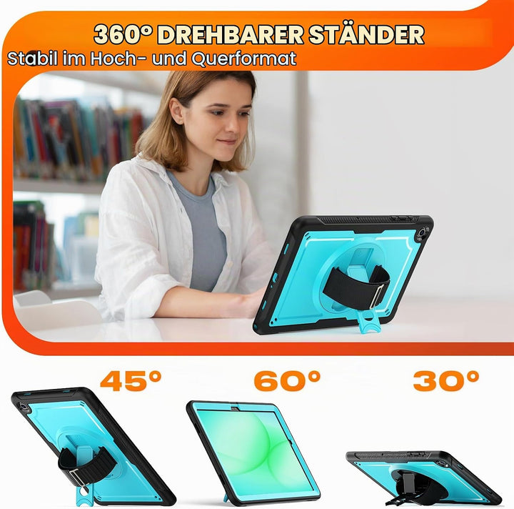 SEYMAC stock Hülle für Samsung Galaxy Tab A11+ Plus/A9+ Plus 11 Zoll 2025/2023, Stossfeste Hülle mit