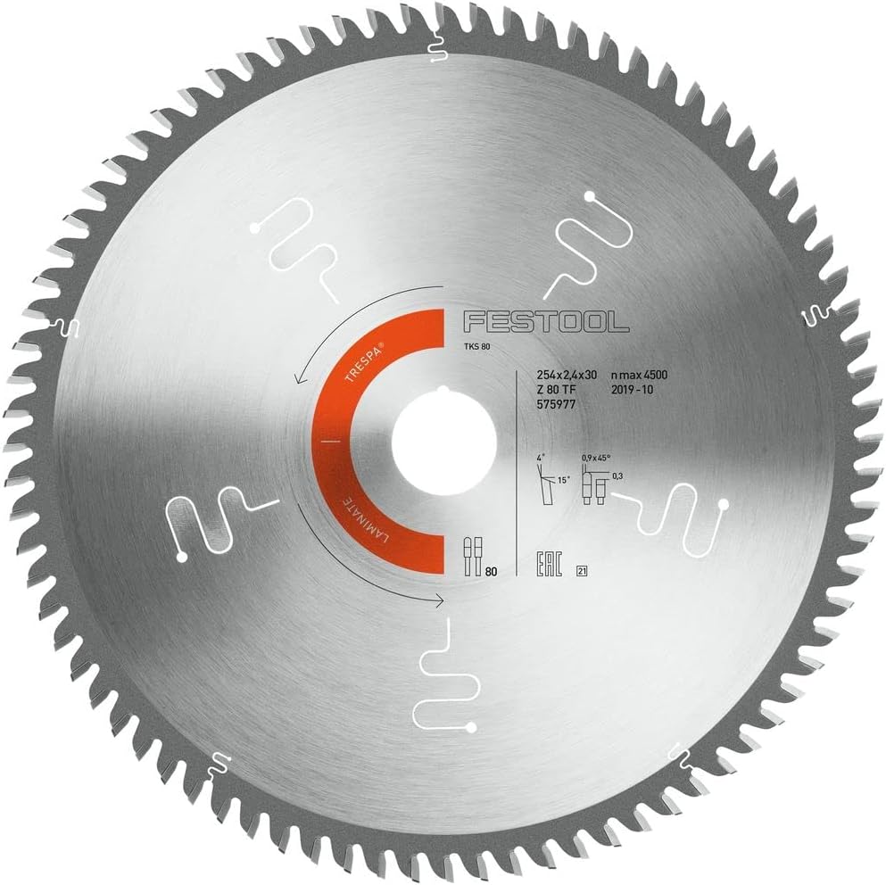 Festool Kreissägeblatt HW 254x2,4x30 TF80 L LAMINATE/HPL