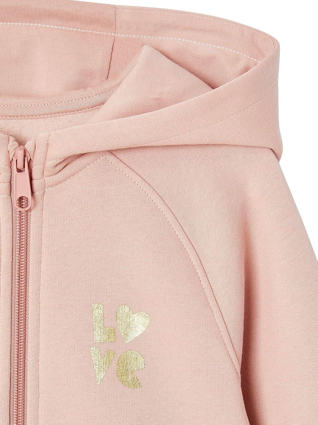 Vertbaudet Mädchen Kapuzensweatjacke für Sport und Freizeit mit Recycling-Polyester Rose 92-98, Rose