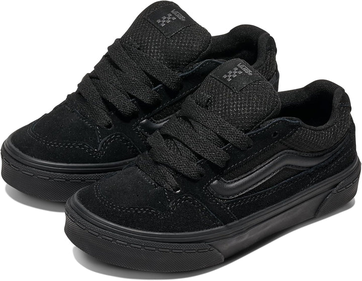 Vans Unisex Kinder Caldrone Sneaker 27 EU Suede Mesh Black Black, 27 EU Suede Mesh Black Black