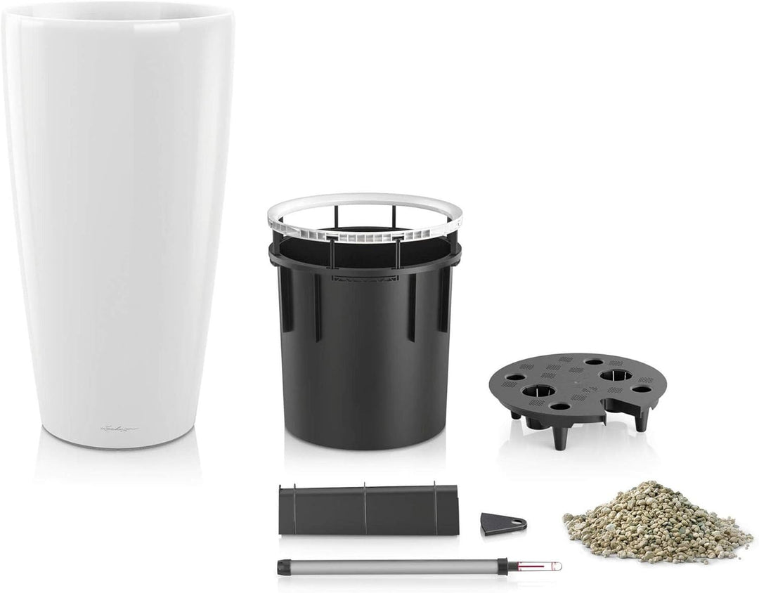 LECHUZA RONDO Premium 32 taupe hochglanz 15784 32x32x56 cm Taupe Hochglanz, 32x32x56 cm Taupe Hochgl