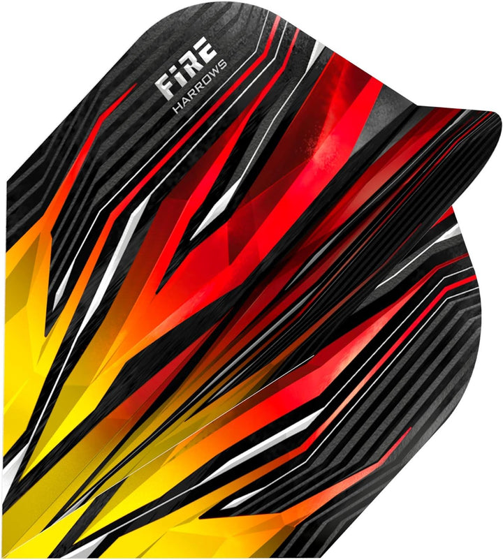 Harrows Extra starke Dart Flights – 5er-Set – insgesamt 15 Dart-Flights flame Standard, flame Standa