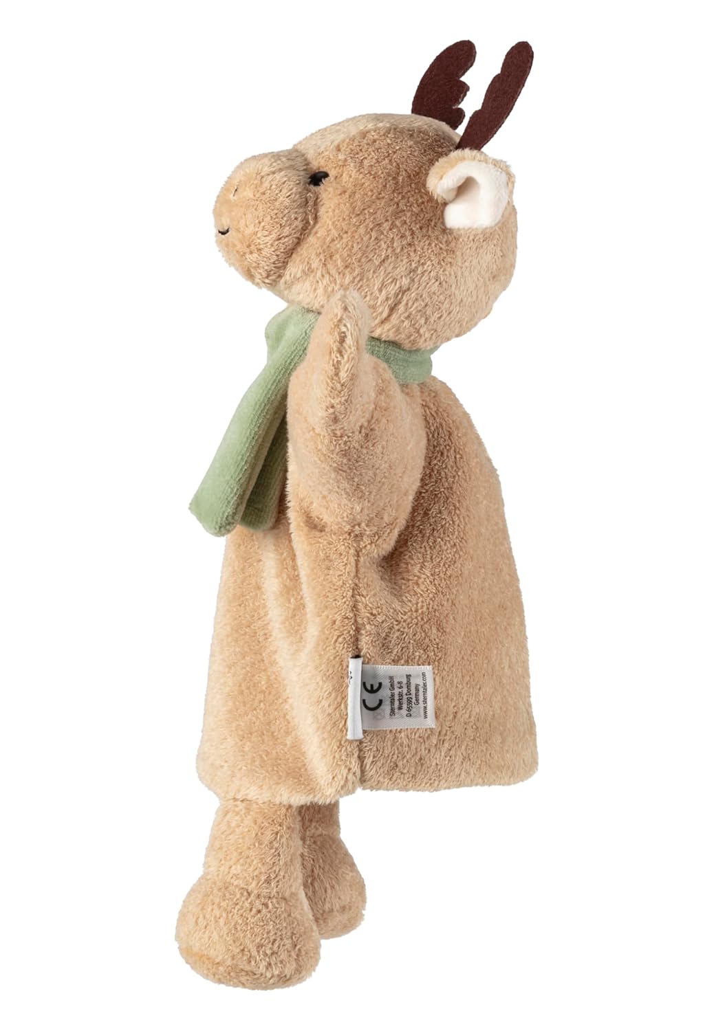 Sterntaler Handpuppe Elch - weiches Kinder Spielzeug zum Puppentheater, Erzählen, Kuscheln & Sprachf