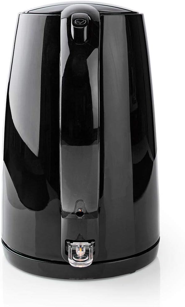 Wasserkocher - 1.7 l - Plastik - Schwarz - Um 360 Grad drehbar - Verdecktes Heizelement - Strix Cont