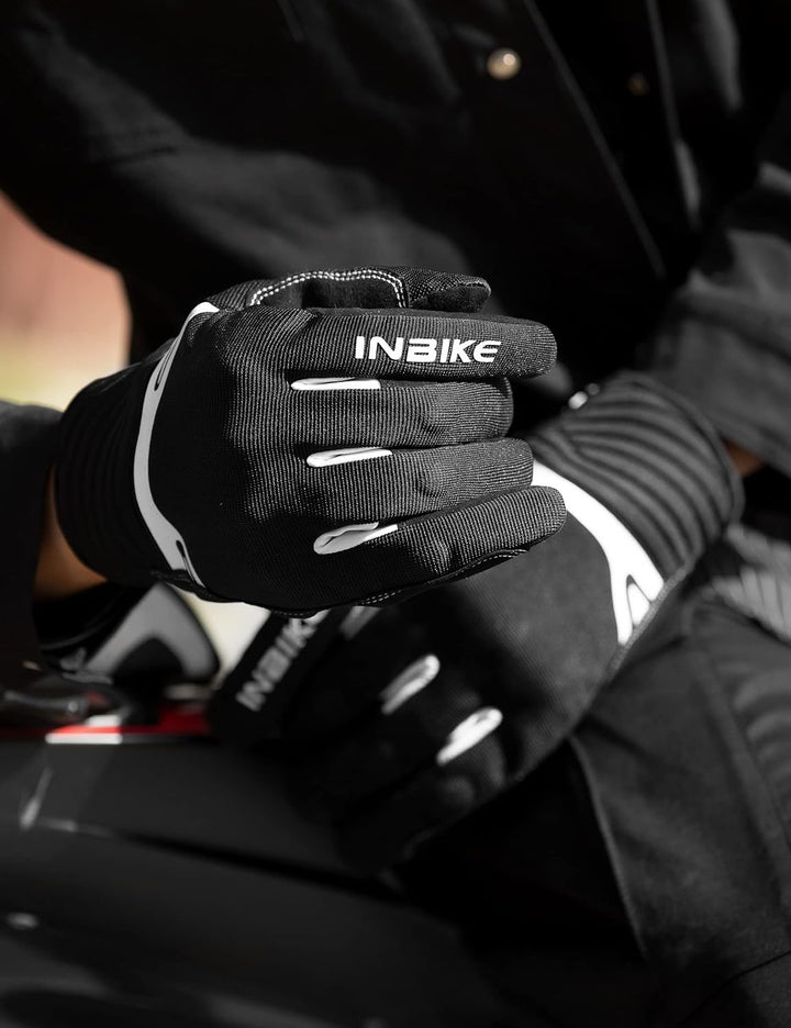 INBIKE Motorrad Handschuhe Motocross Sommer EUDE Foam Schutz Atmungsaktiv Touchscreen Motorradhandsc