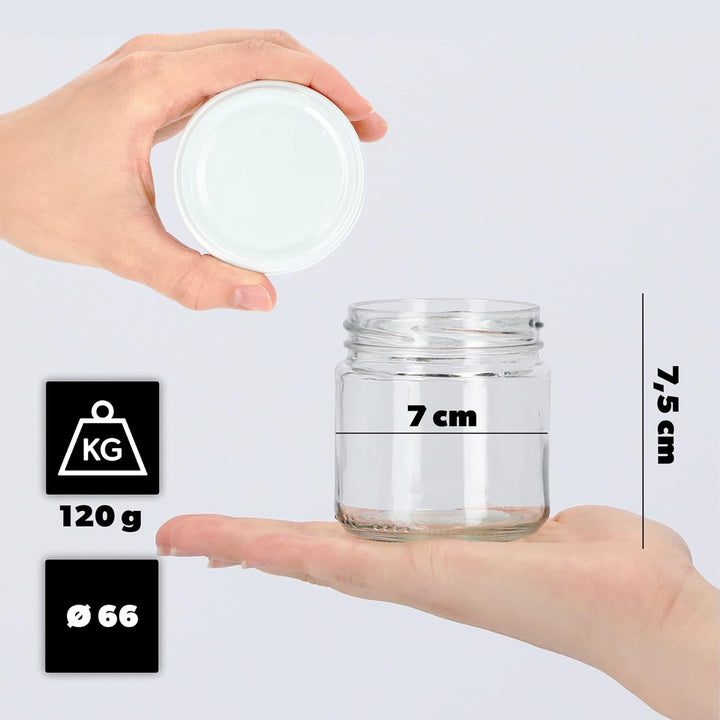 KADAX 10er Set Einmachgläser 200ml TO66, Marmeladengläser Vorratsgläser Mason Jar mit Schraubdeckel,