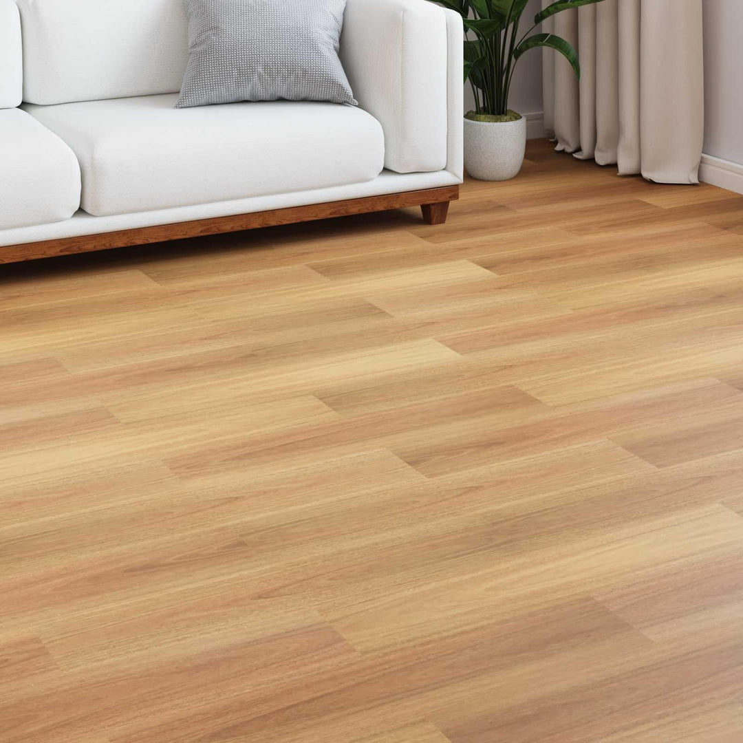 Laminatboden 15 Stück Dunkles Walnuss, Klicksystem ohne Fase 101 x 20 x 0,8 cm Holzwerkstoff Fussbod