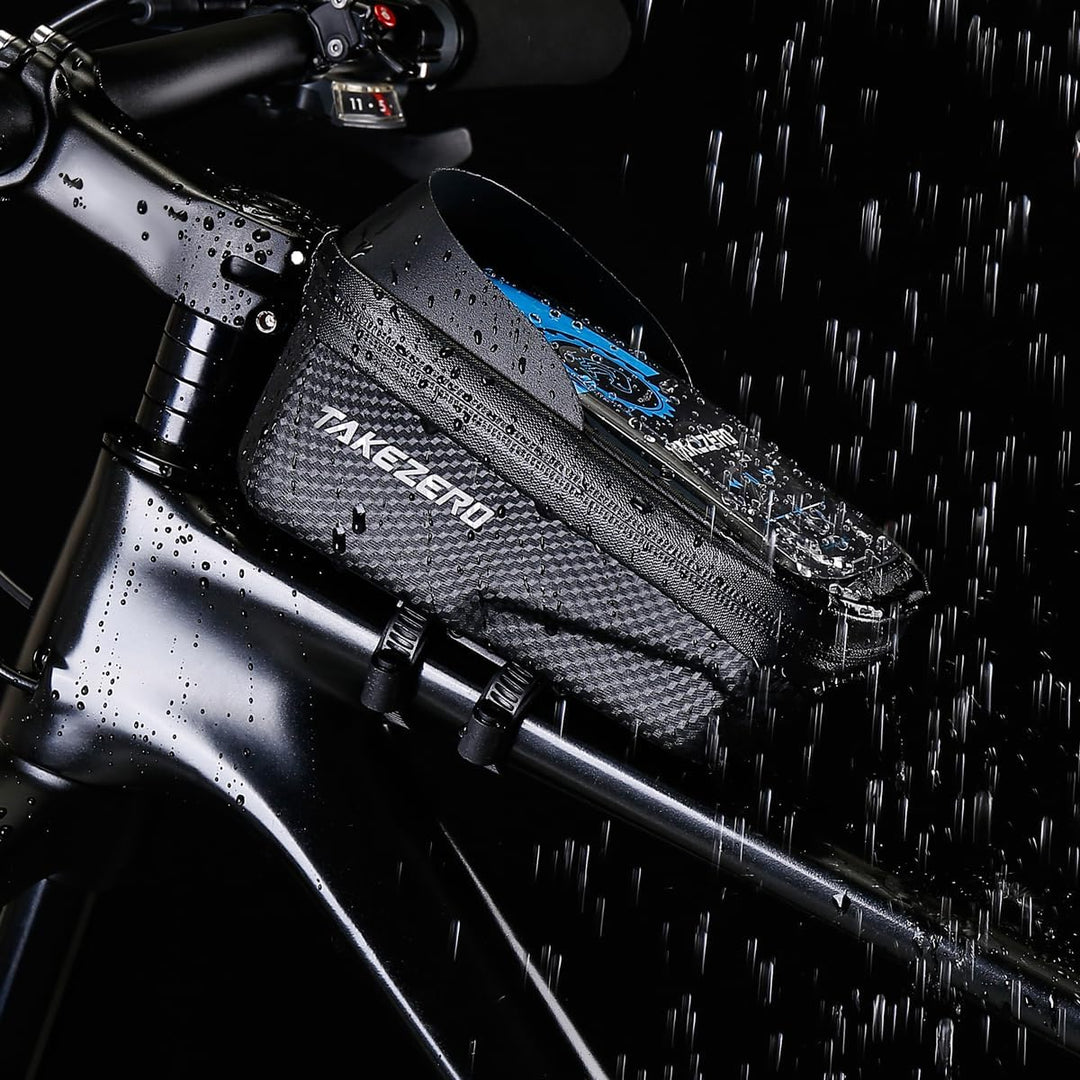 Fahrrad Rahmentasche Wasserdicht Oberrohrtasche, Handytasche Fahrrad mit Touchscreen, 3D Eva Hartsch