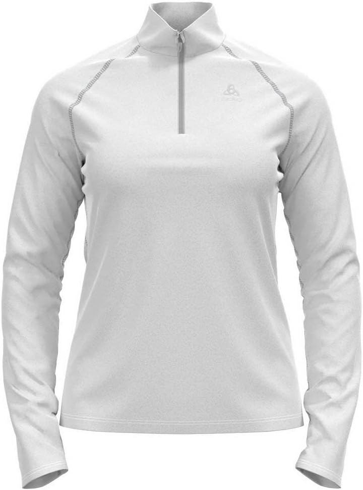 Odlo Damen Berra_542491 Mid Layer mit Reissverschluss (1er Pack) XS Weiss, XS Weiß