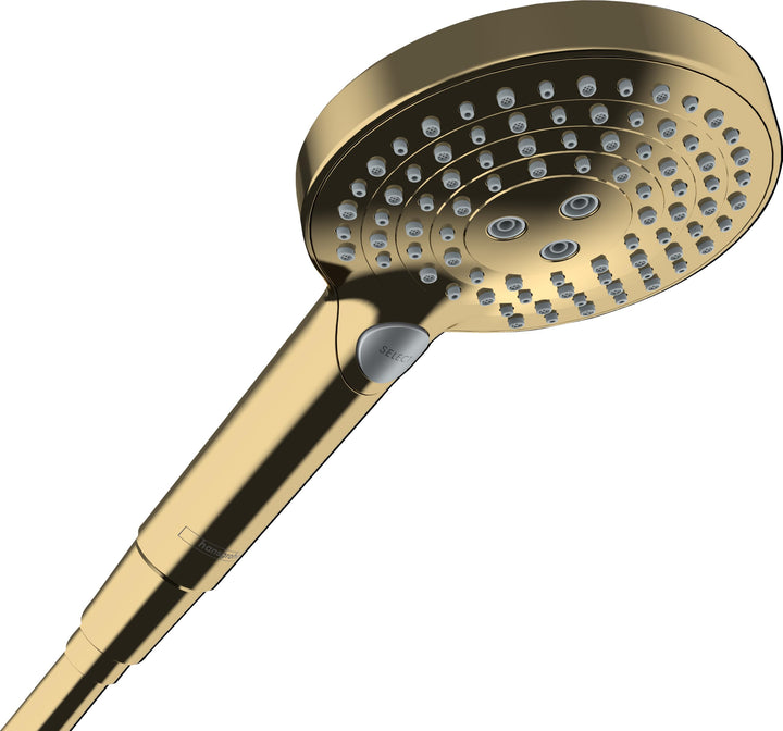 hansgrohe Raindance Select S - wassersparender Duschkopf 8 l/min (EcoSmart), Handbrause mit 3 Strahl