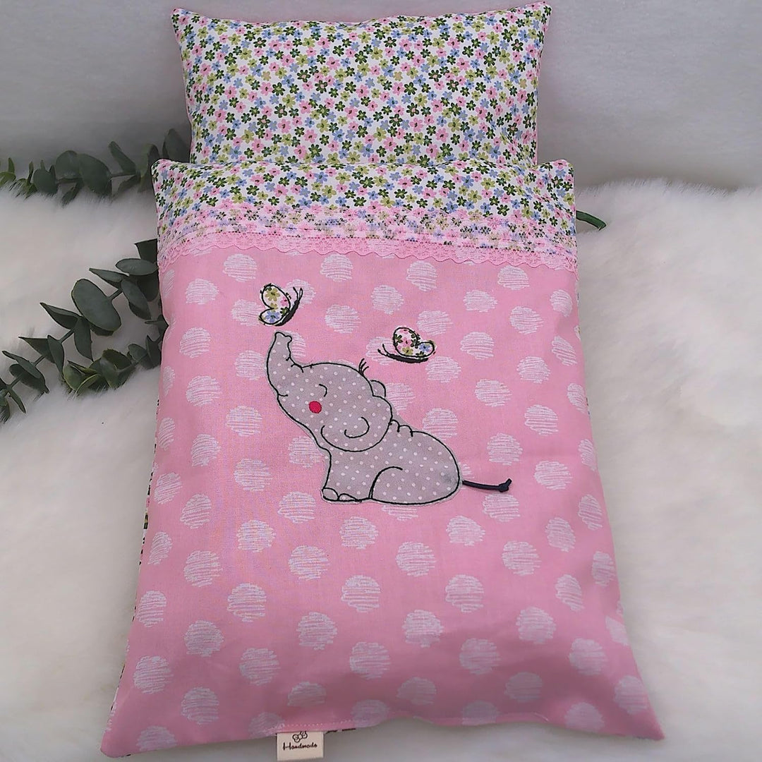 Puppenbettwäsche Streublümchen`Serie Bellis`, verschiedene Modelle und Grössen, für Puppenbett, Pupp
